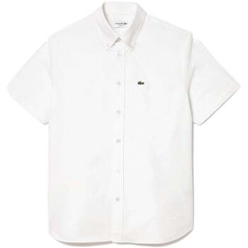 Lacoste  Hemdbluse Regular Fit Short Sleeved Oxford Shirt White günstig online kaufen