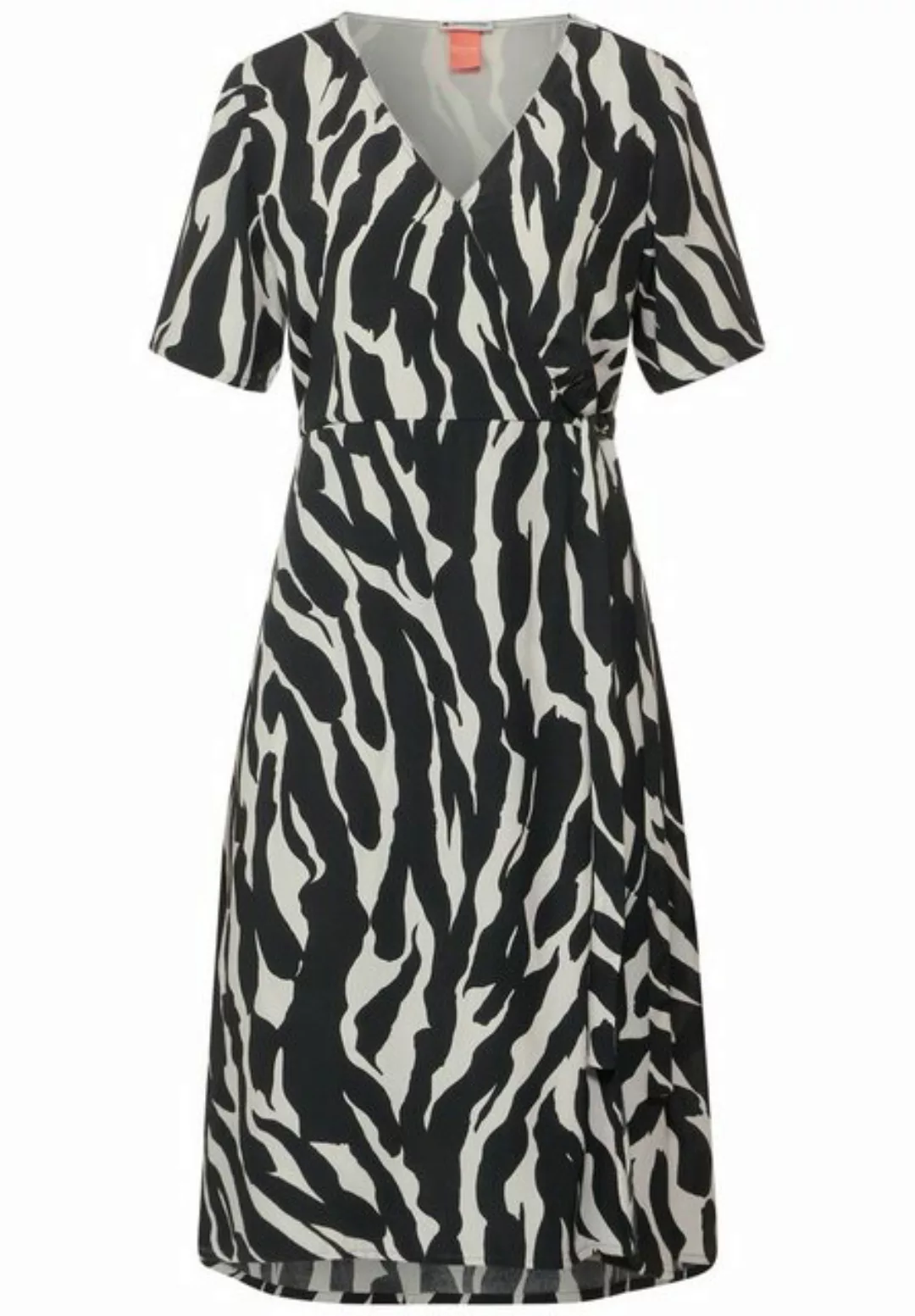 STREET ONE Midikleid Sommerkleid Zebraprint - Sommerliches Midikleid - Visk günstig online kaufen