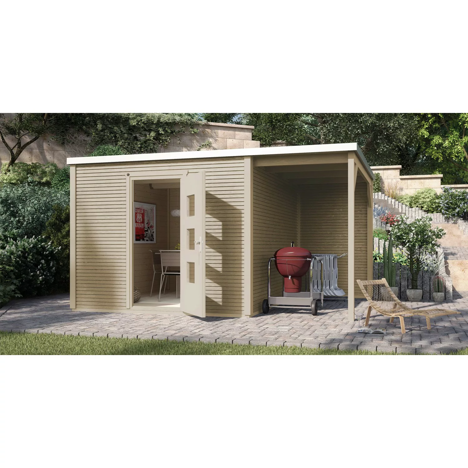 weka Gartenhaus "wekaLine 413B Gr.1", (Set) günstig online kaufen