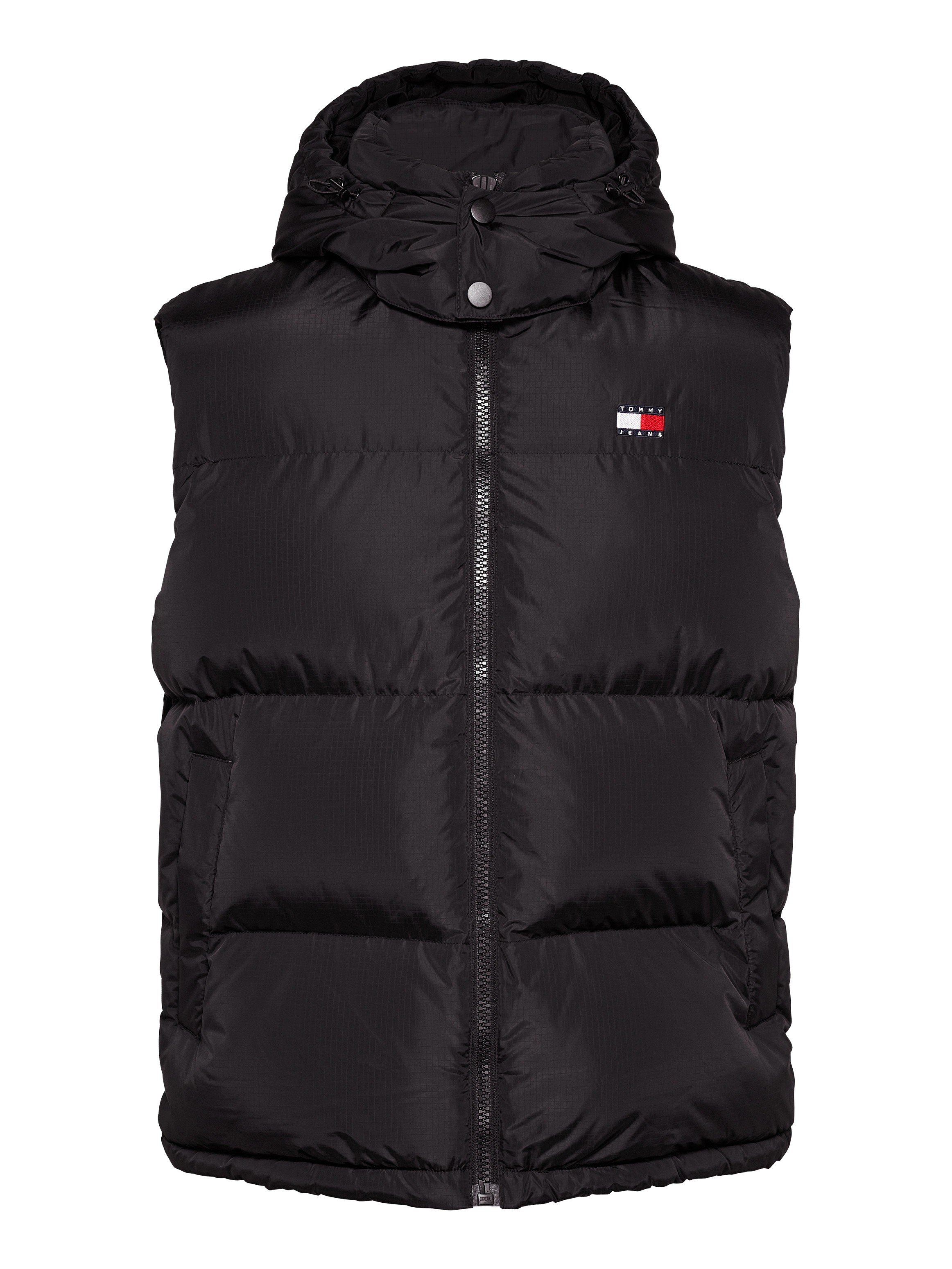 Tommy Jeans Steppweste "TJM ALASKA VEST", Abnehmbare Kapuze mit Kordelzug günstig online kaufen