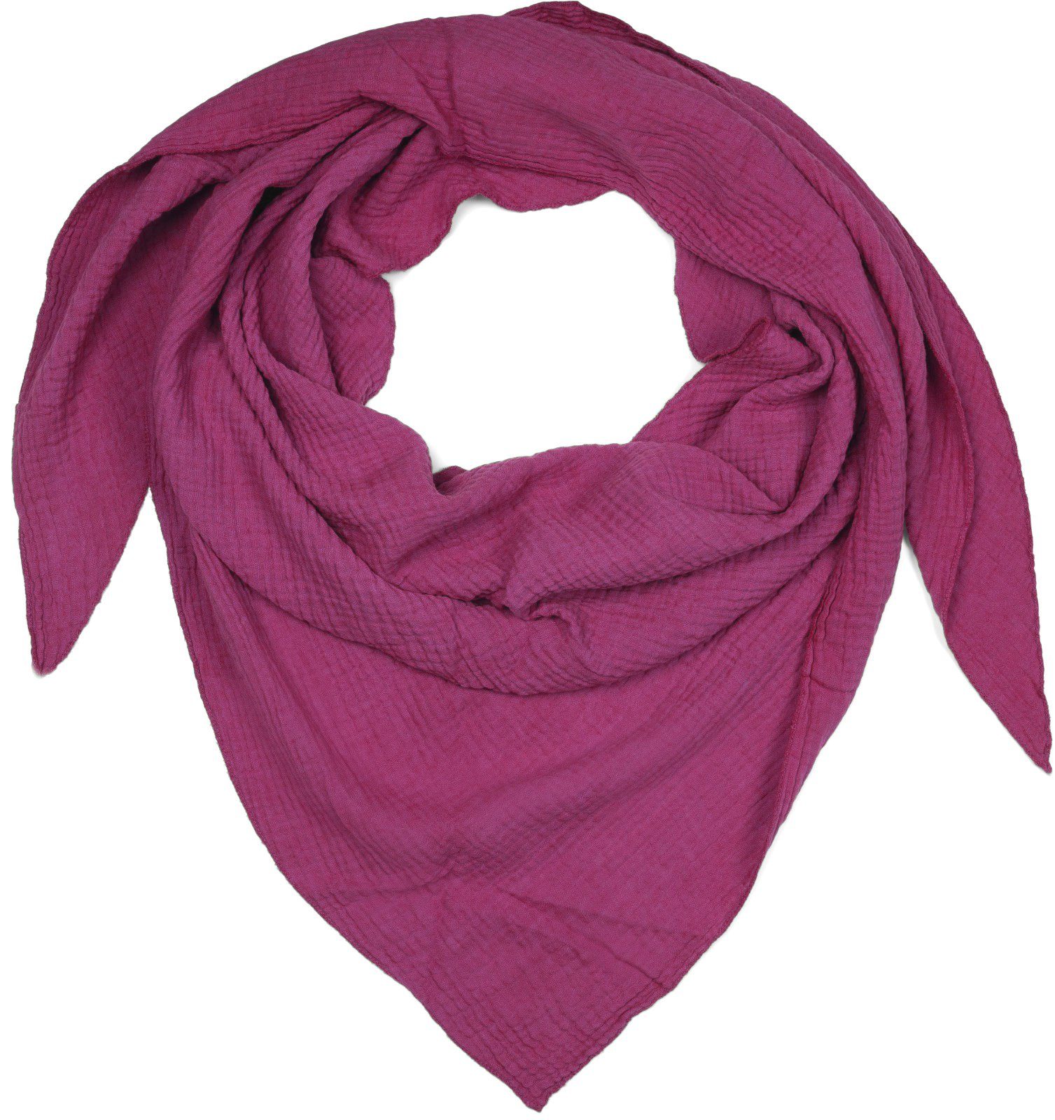 styleBREAKER Dreieckstuch Musselin Dreiecktuch Einfarbig, (1-St) günstig online kaufen