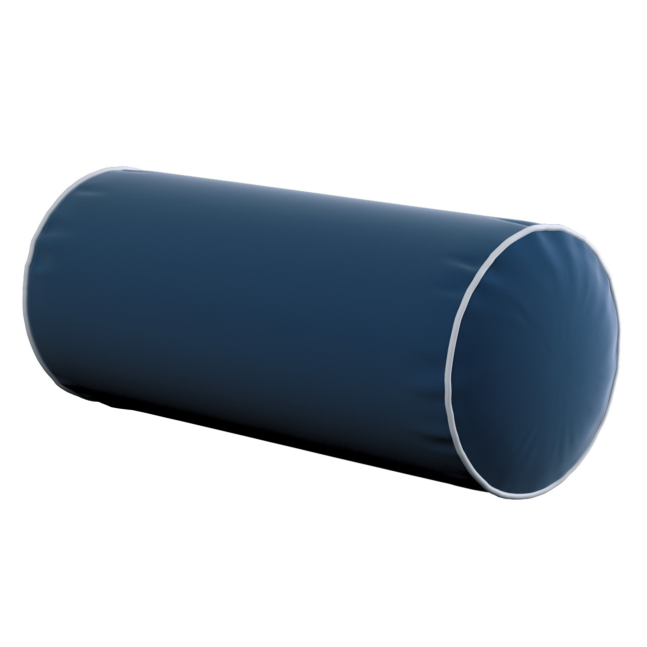 Einfache Nackenrolle mit Einfassband, dunkelblau, Ø16 x 40 cm, Velvet (704- günstig online kaufen