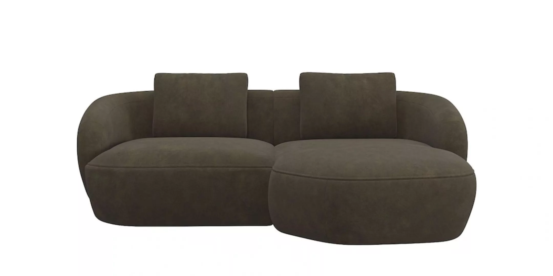 FLEXLUX Wohnlandschaft "Torino, rund, L-Form, Sofa-Ecke mit Recamiere, Long günstig online kaufen