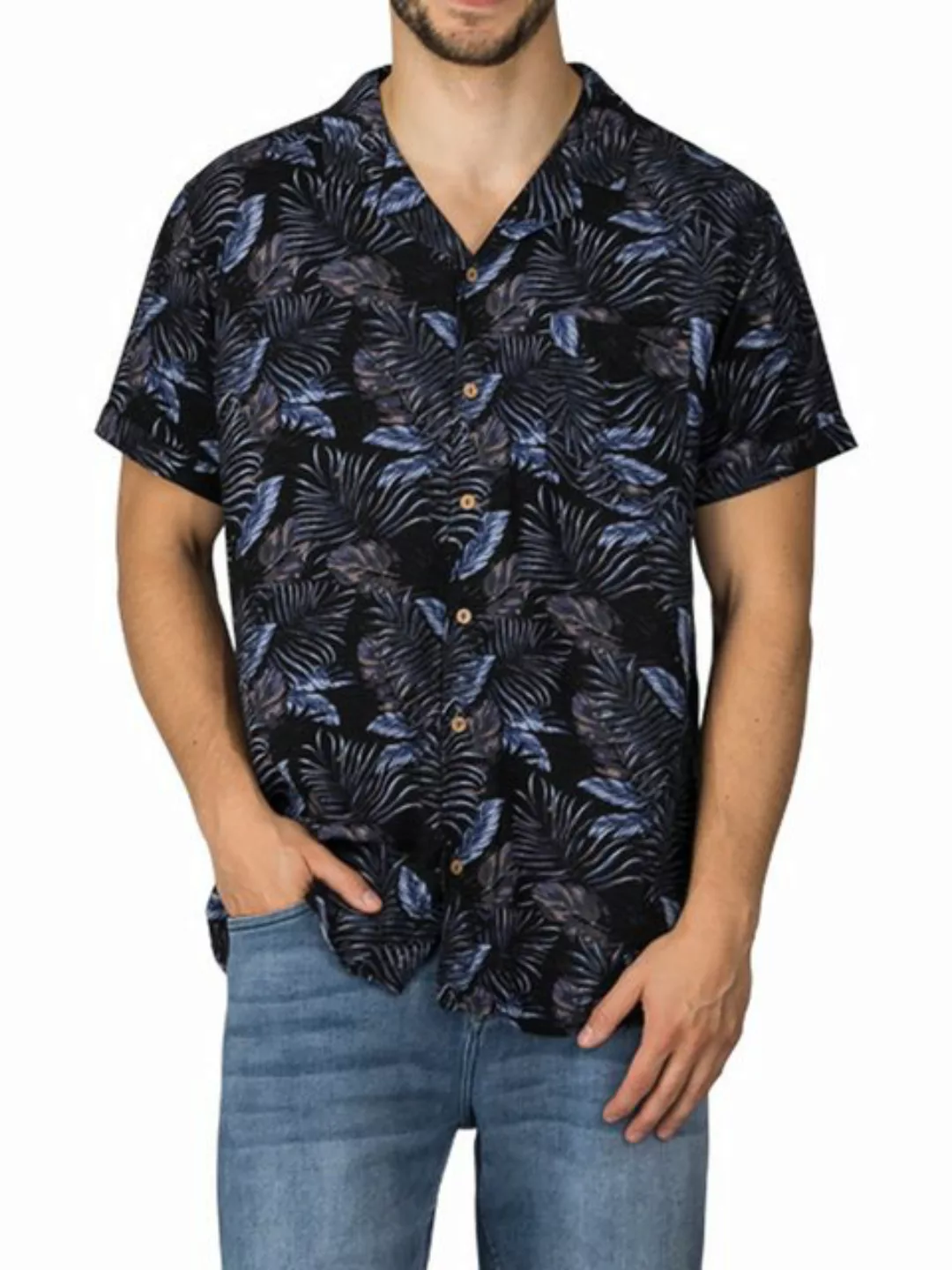 riverso Hawaiihemd Herren Sommerhemd RIVMick Regular Fit (1-tlg) günstig online kaufen