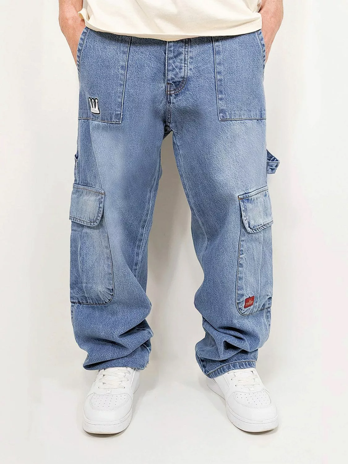DADA Supreme Regular-fit-Jeans Baggy Cargo Denim günstig online kaufen