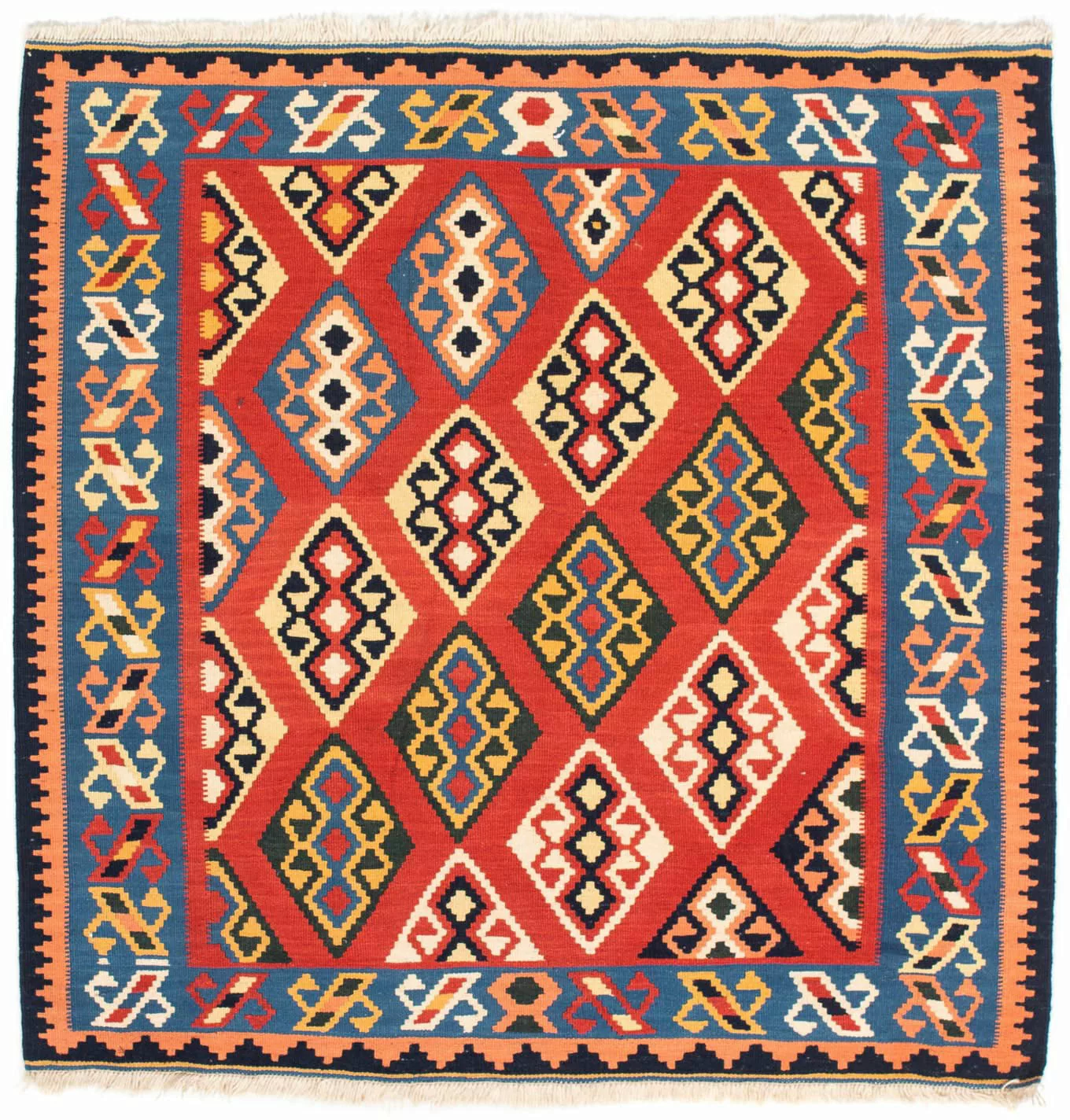 morgenland Wollteppich »Kelim - Oriental quadratisch - 105 x 104 cm - dunke günstig online kaufen