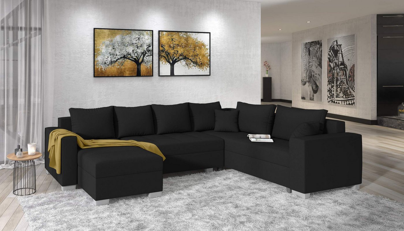 99rooms Wohnlandschaft Aterno, U-Form, Sofa, Bonellfederkern günstig online kaufen