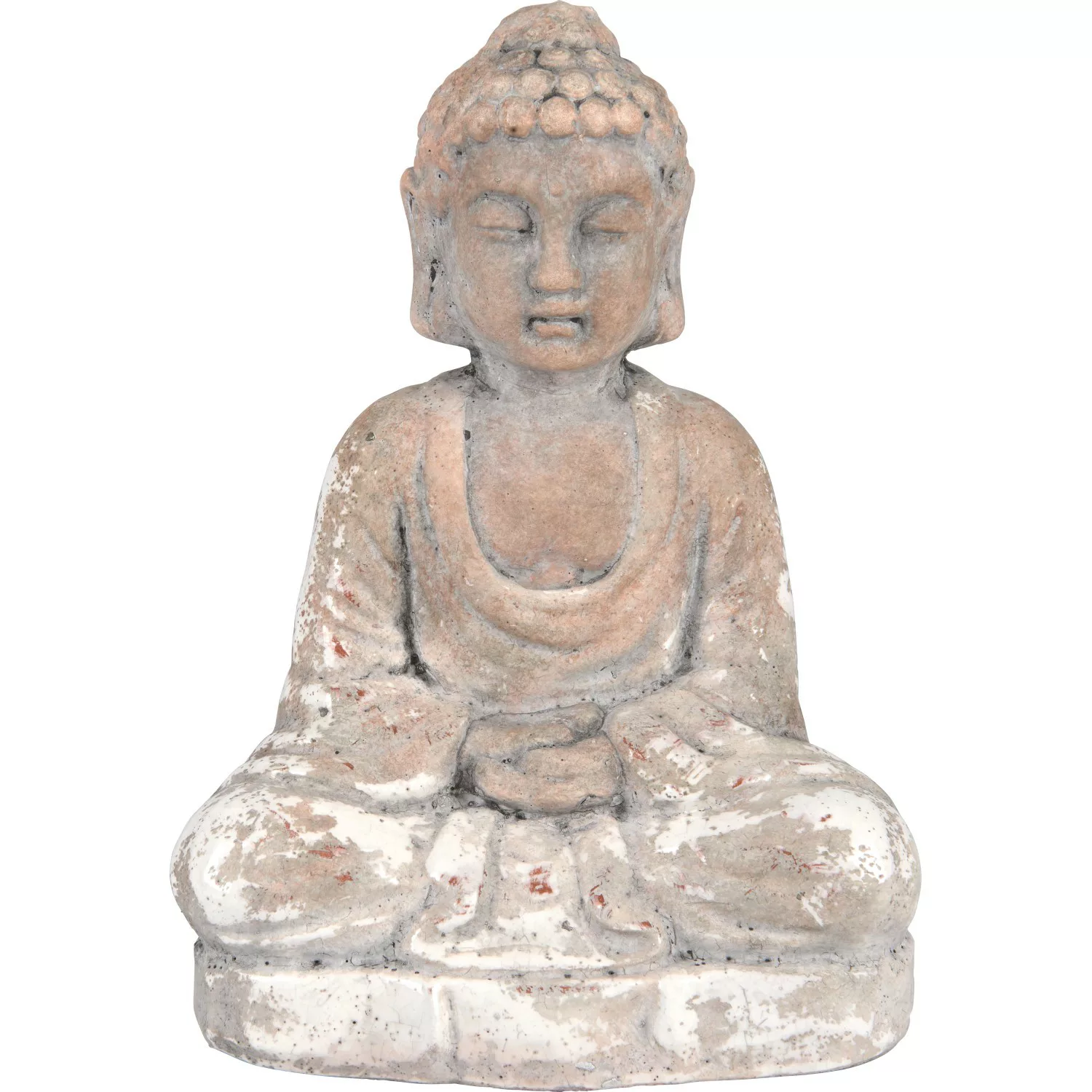 Deko-Figur Buddha Sitzend Minimalist Zen 29,5 cm Beige günstig online kaufen