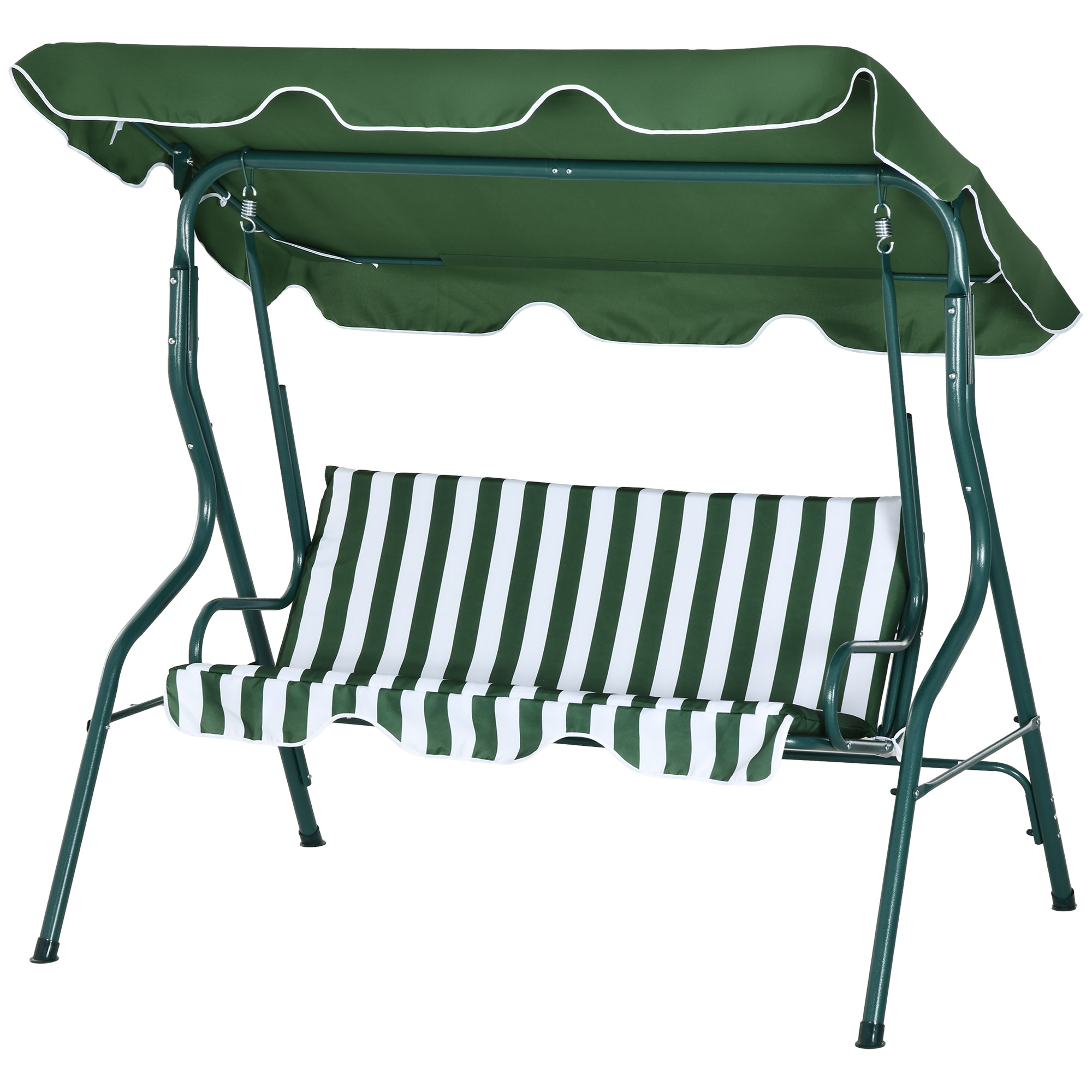 Outsunny Hollywoodschaukel 3-Sitzer Gartenschaukel mit verstellbarem Sonnen günstig online kaufen