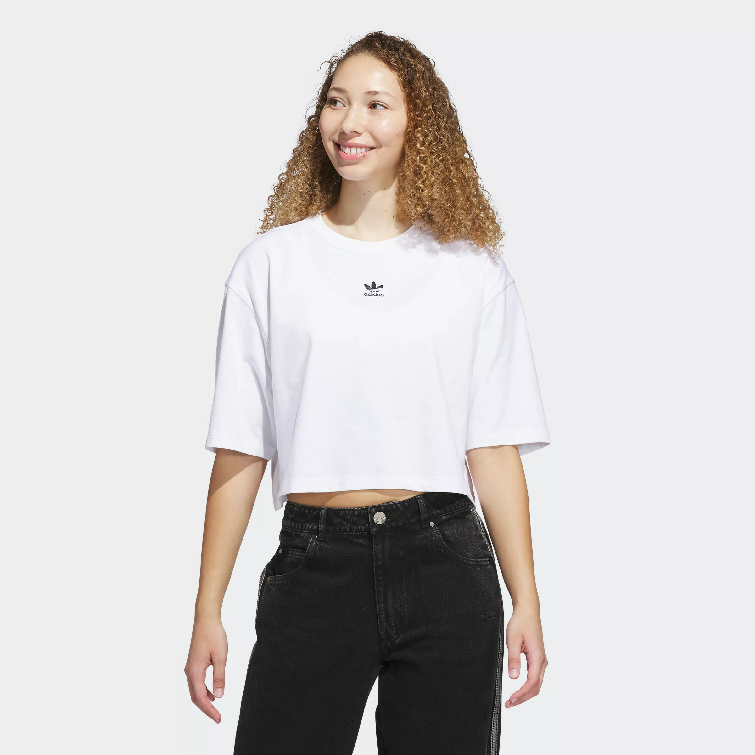 adidas Originals T-Shirt "ESS CROP TEE" günstig online kaufen