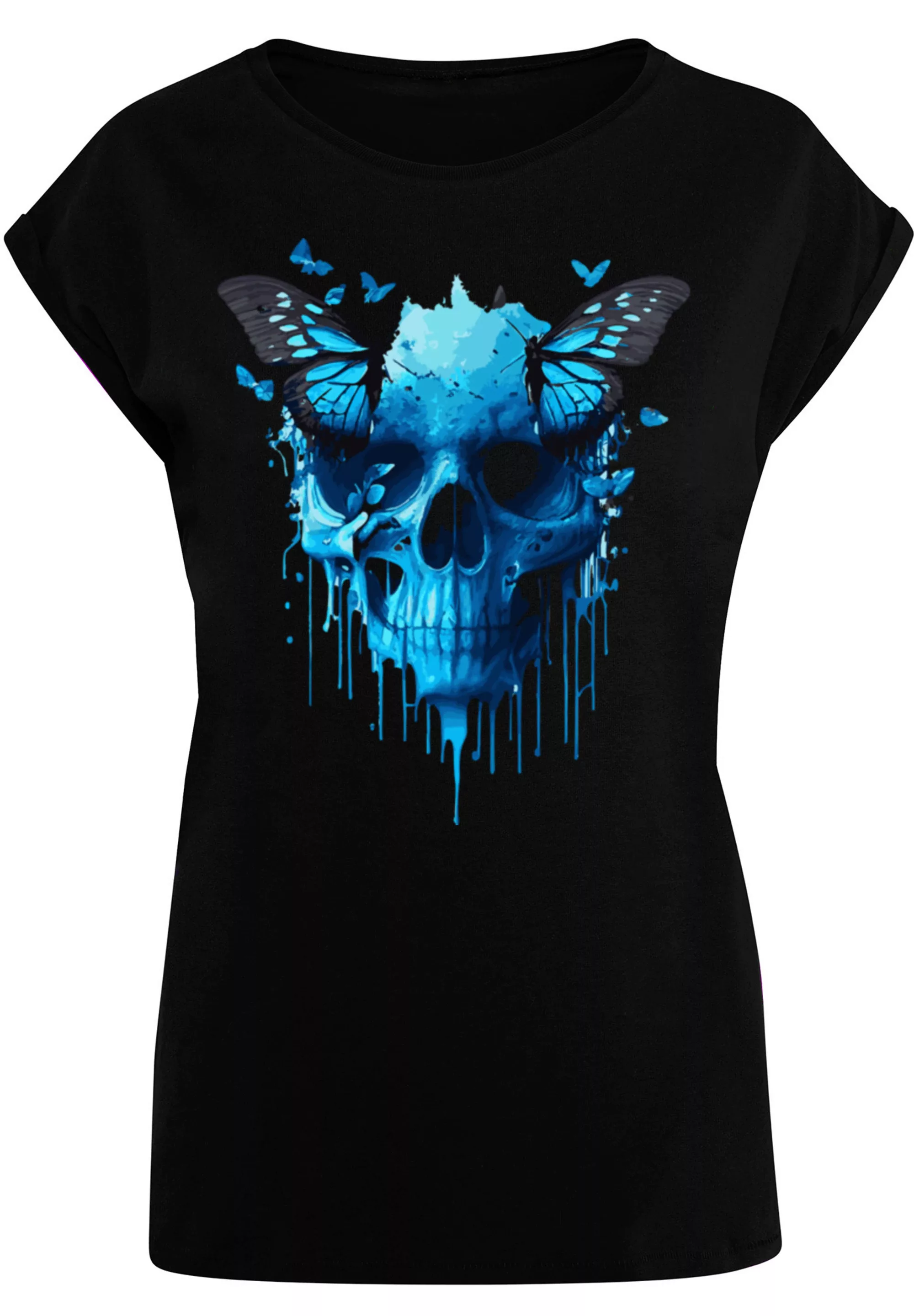 F4NT4STIC T-Shirt "Totenkopf mit Schmetterling", Print günstig online kaufen