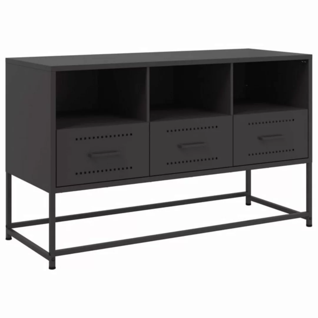 vidaXL TV-Schrank TV-Schrank Schwarz 100,5x39x60,5 cm Stahl (1-St) günstig online kaufen