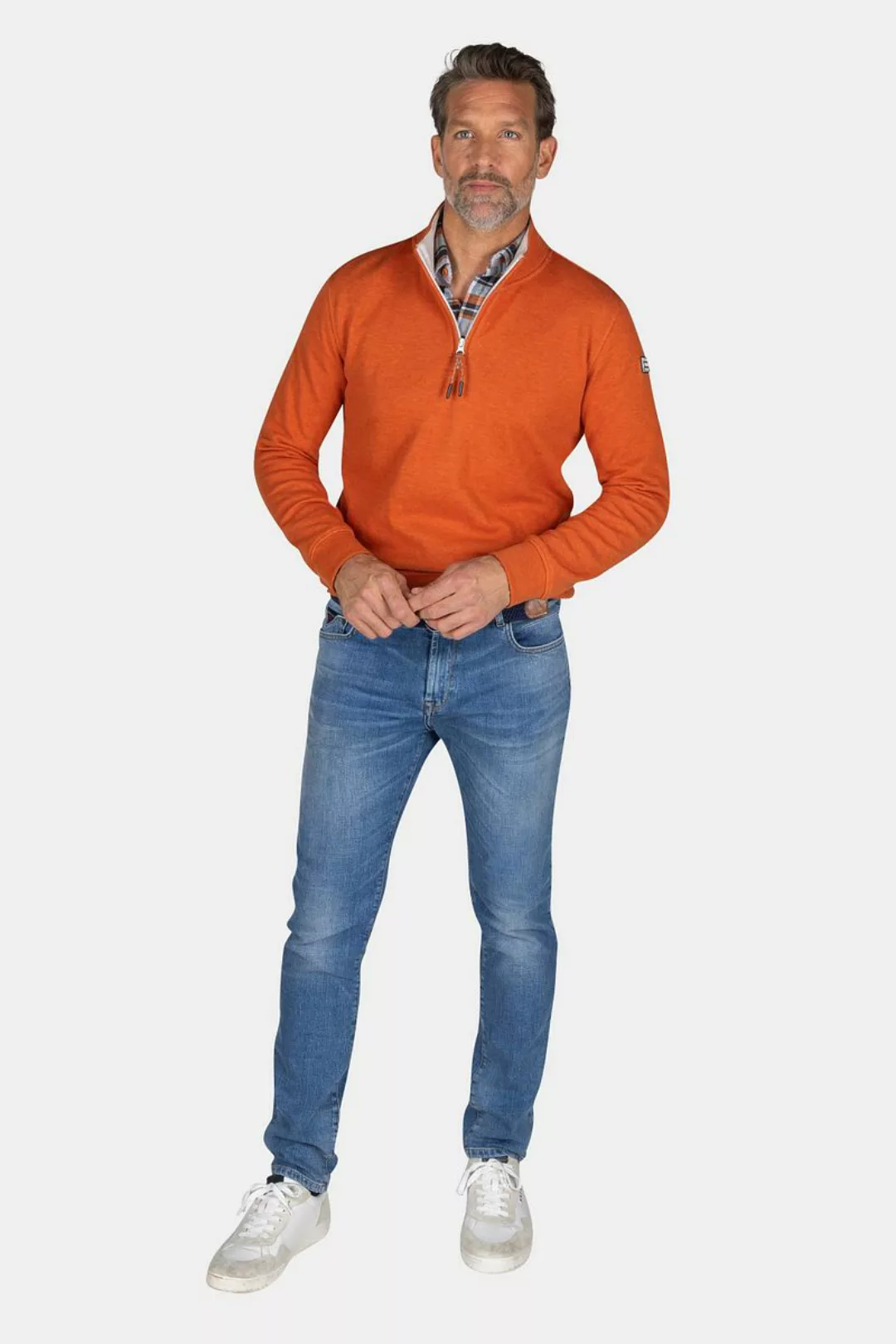 NZA Half Zip Pullover Samuel Orange - Größe 3XL günstig online kaufen