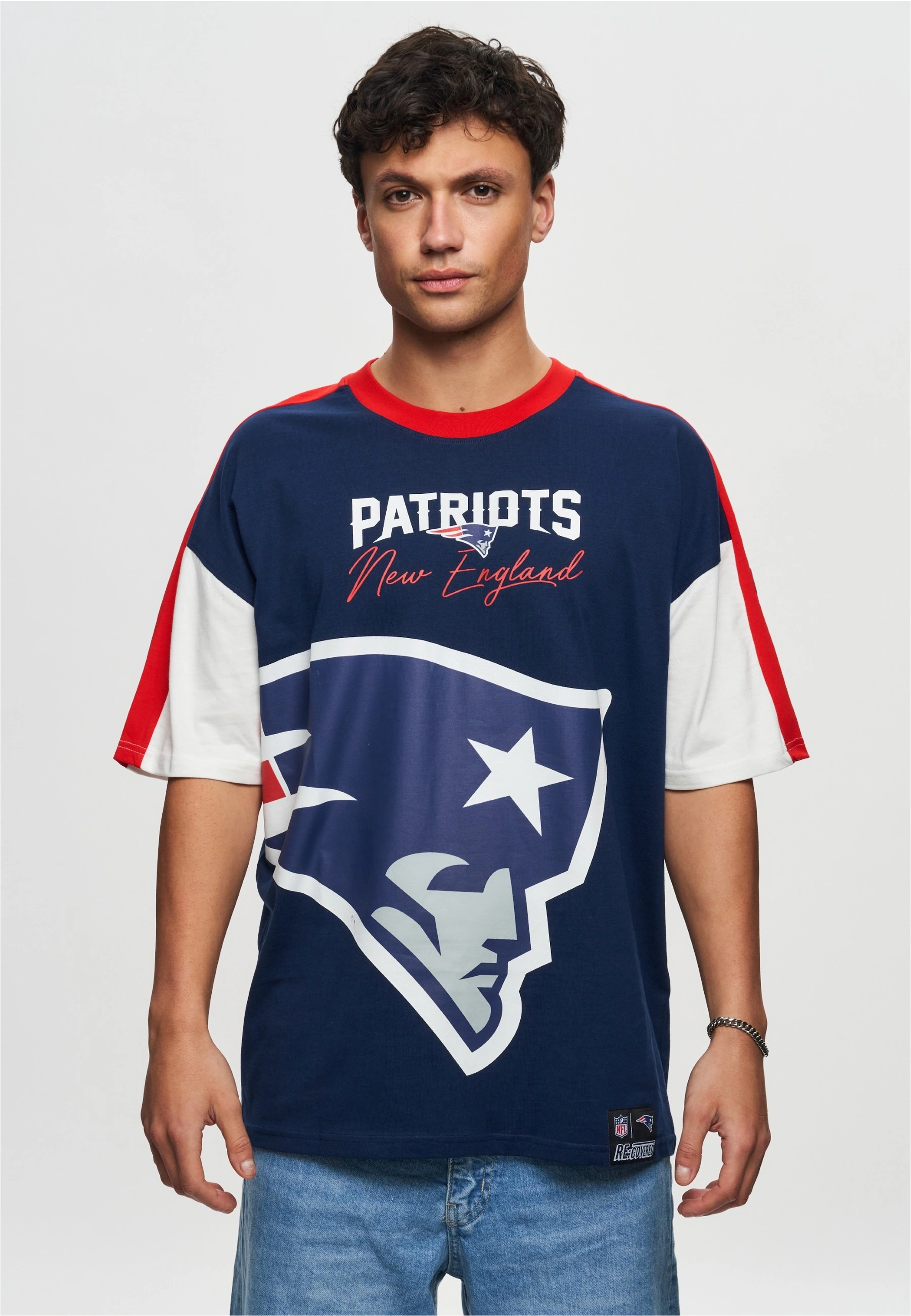 Recovered T-Shirt "NFL Patriots New England Cut and Sew Oversized", (1 tlg. günstig online kaufen
