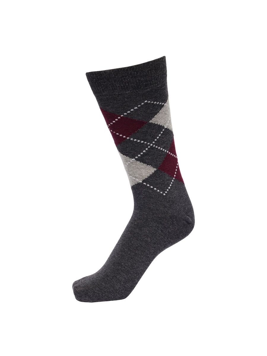 SELECTED Argyle- Socken Herren Grau günstig online kaufen