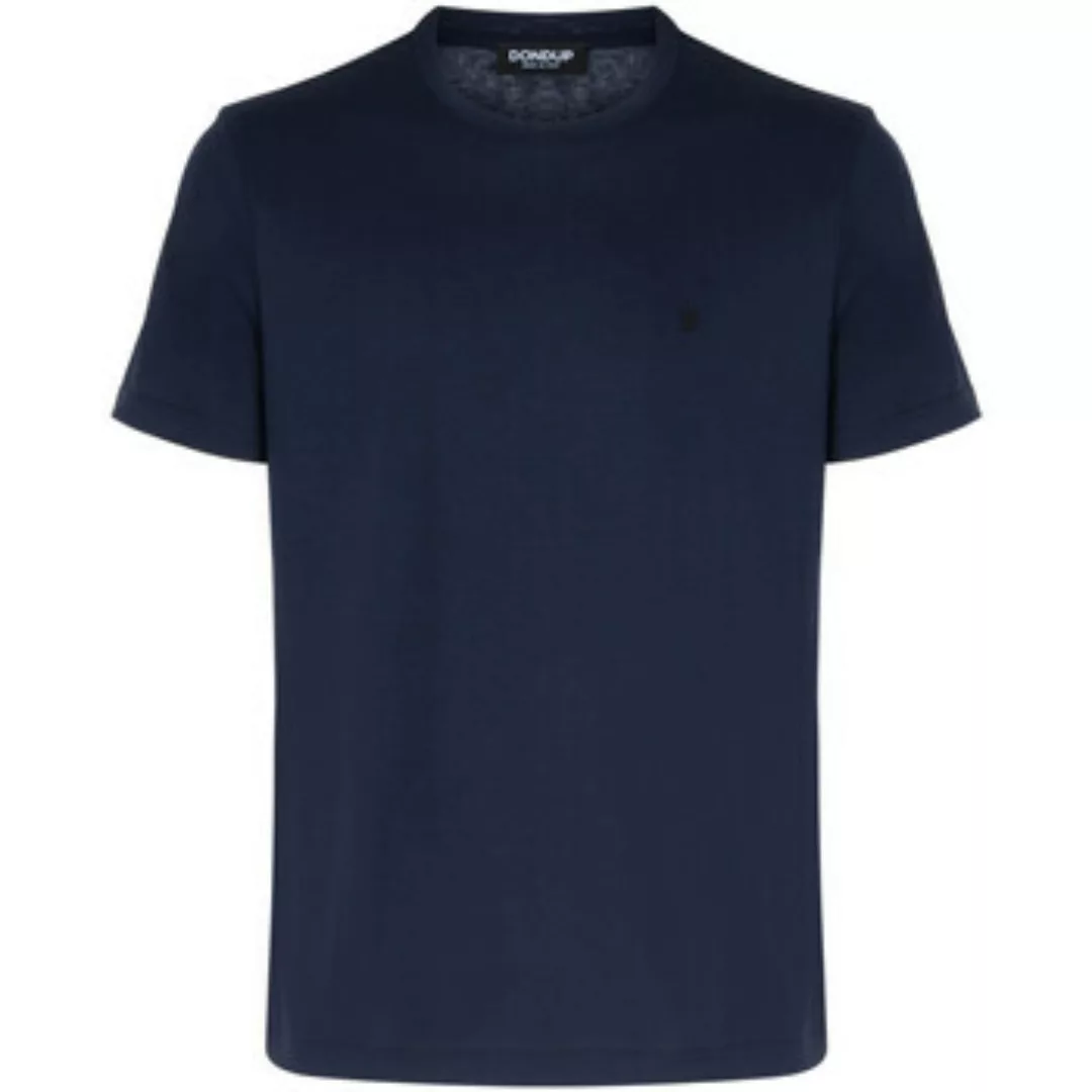 Dondup  T-Shirts & Poloshirts T-Shirt  aus navyblauer Baumwolle günstig online kaufen