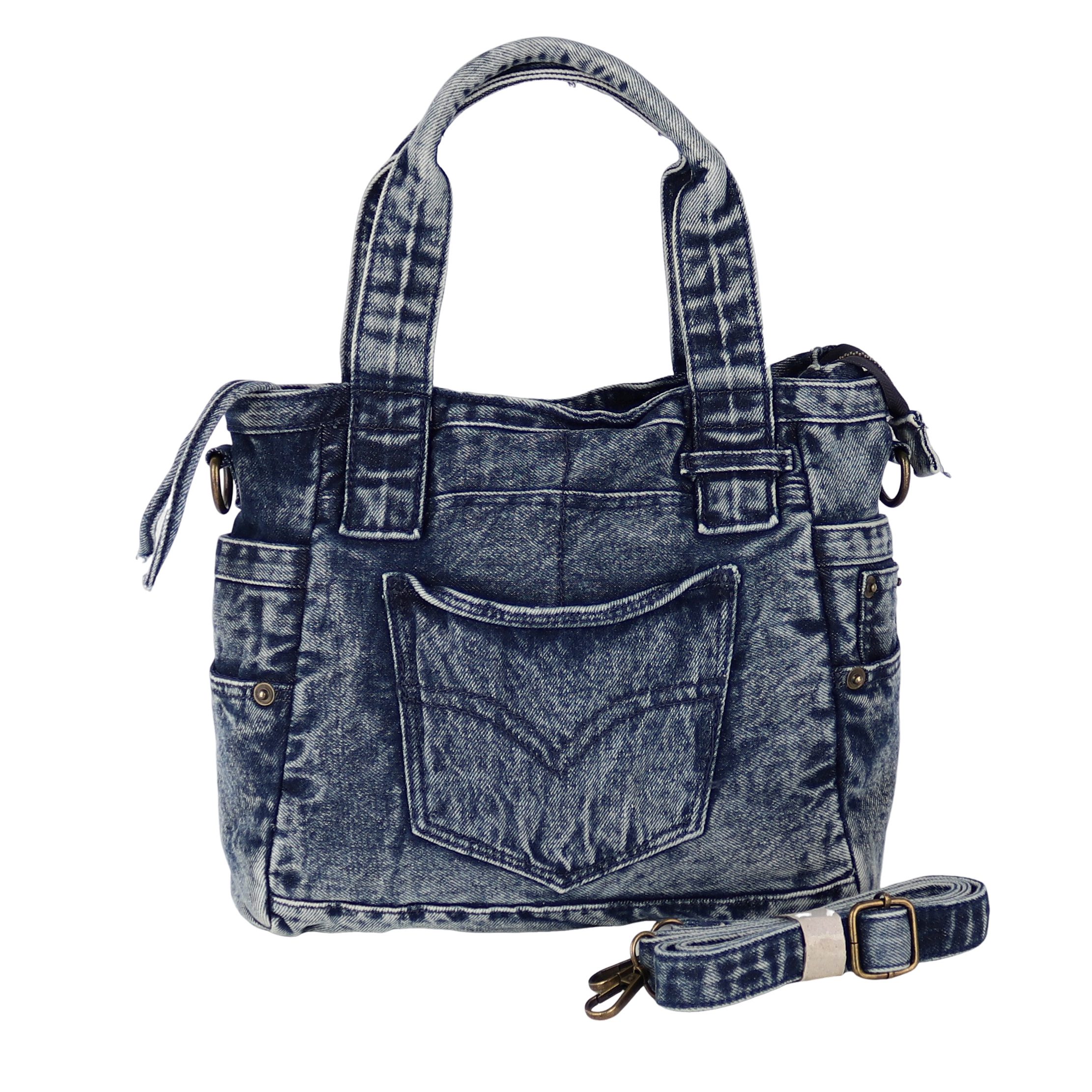 MIRROSI Umhängetasche Damen aus Jeans Schultertasche günstig online kaufen