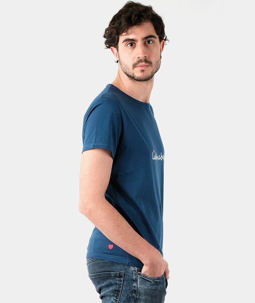 Herren T-shirt Aus Reiner Bio-baumwolle Mit "Liebhaben"-Print günstig online kaufen