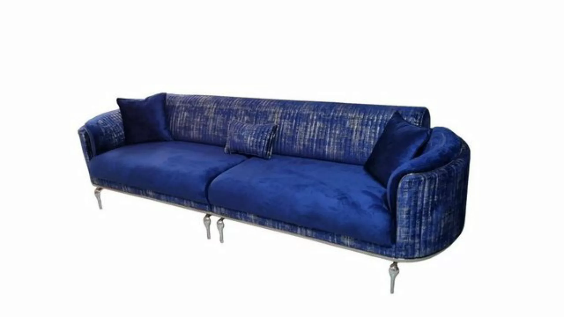 JVmoebel 3-Sitzer Luxus Sofa 3 Sitzer Wohnzimmer Blau Modernes reisitzer Mö günstig online kaufen