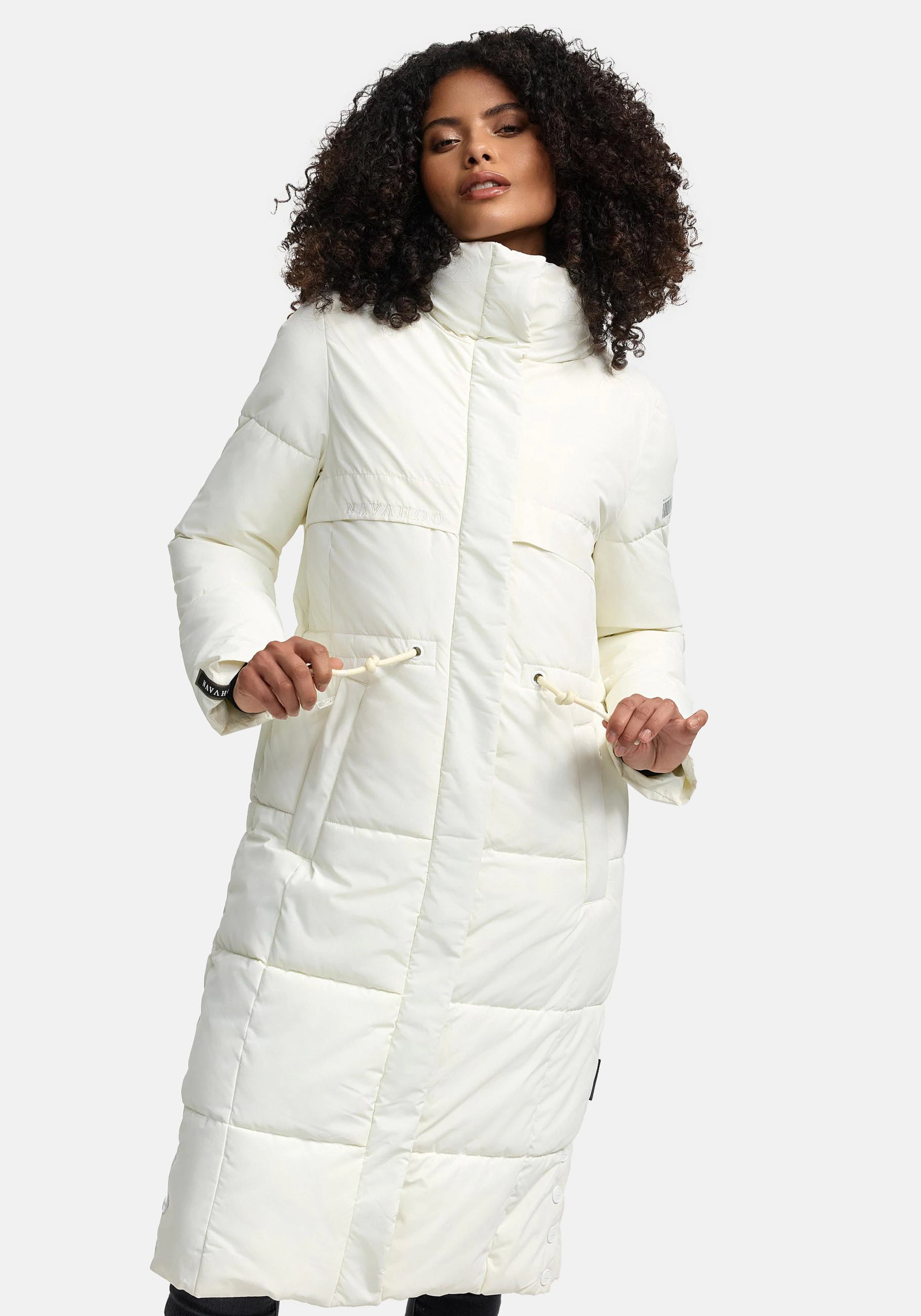 Navahoo Wintermantel "Der Wahnsinn 14", Damen Steppmantel mit Taillenzugban günstig online kaufen
