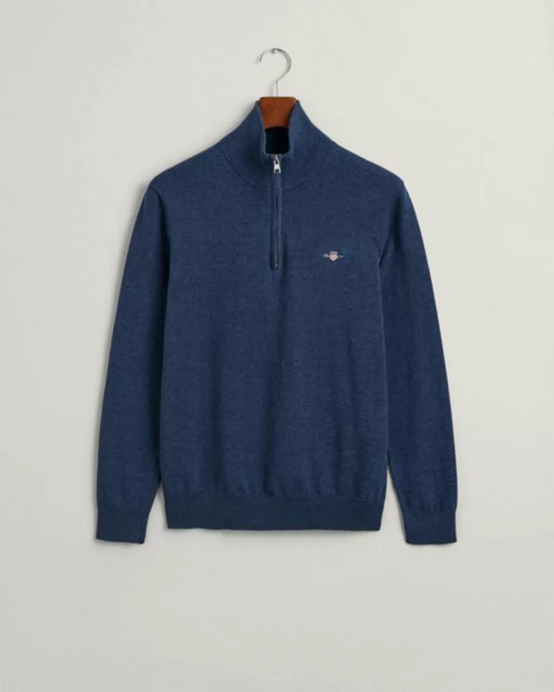 Gant Troyer CLASSIC COTTON HALF ZIP mit gerippten Details günstig online kaufen