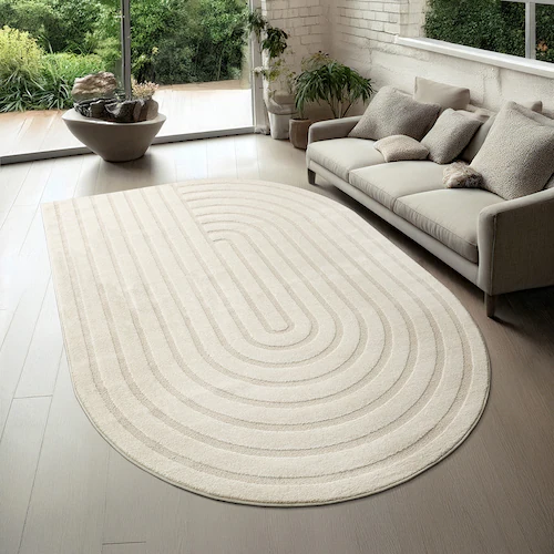 the carpet Teppich »Elio«, rechteckig, moderner Wohnzimmer Teppich hohe Flo günstig online kaufen