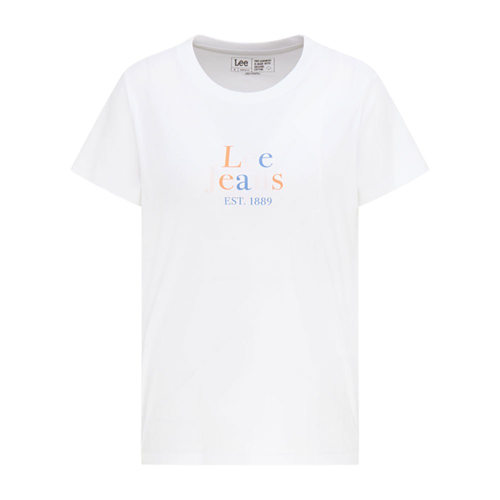 Lee Seasonal Logo Kurzärmeliges T-shirt XS White günstig online kaufen