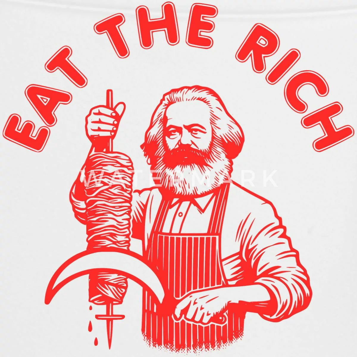 Spreadshirt Karl Marx Döner Kebab Eat günstig online kaufen