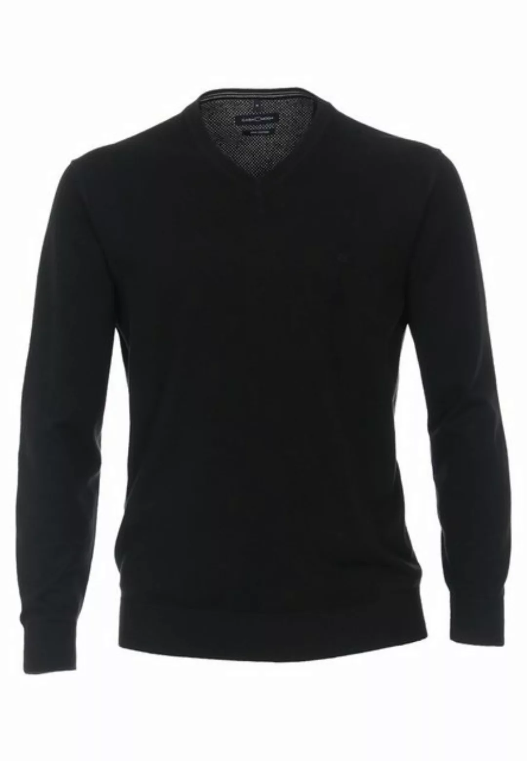 CASAMODA V-Ausschnitt-Pullover Basic (1-tlg) Pullover - Baumwolle - Atmungs günstig online kaufen