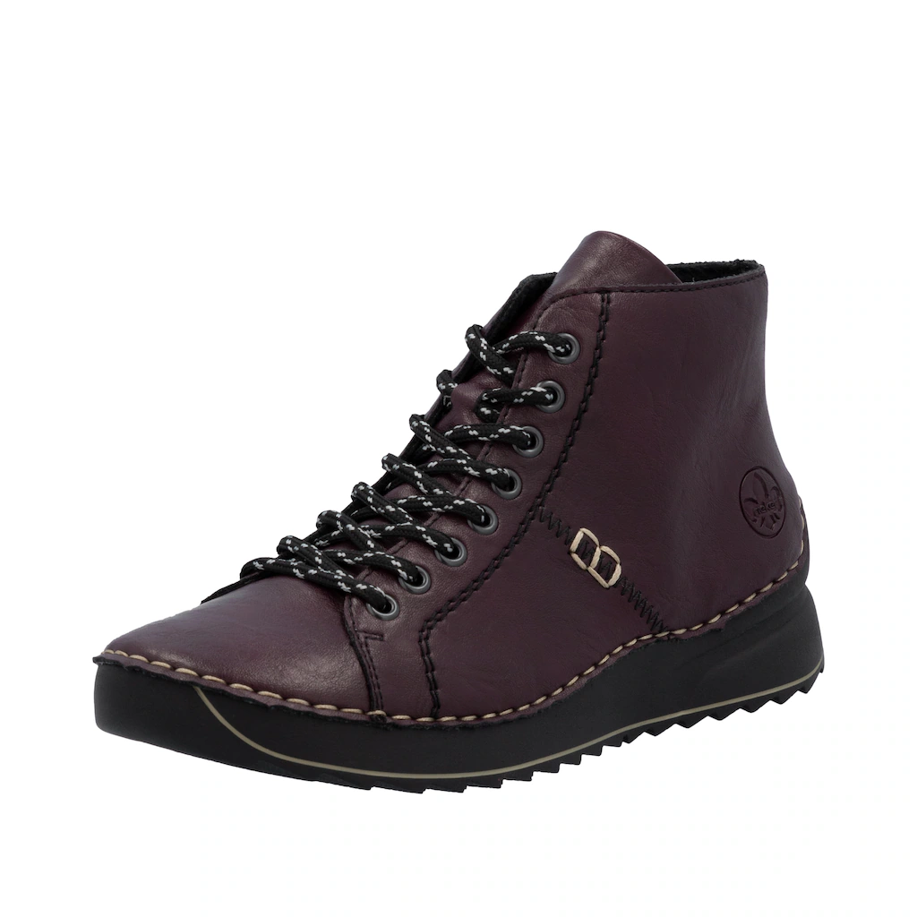 Rieker Schnürboots, Schnürstiefelette, High Top Sneaker, Plateauboots mit P günstig online kaufen