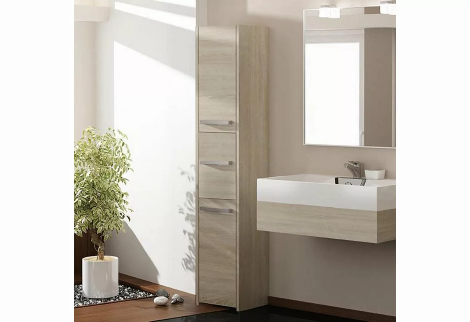 Beautysofa Hochschrank Lago IV (Badezimmer-Hochschrank, modernes Badezimmer günstig online kaufen