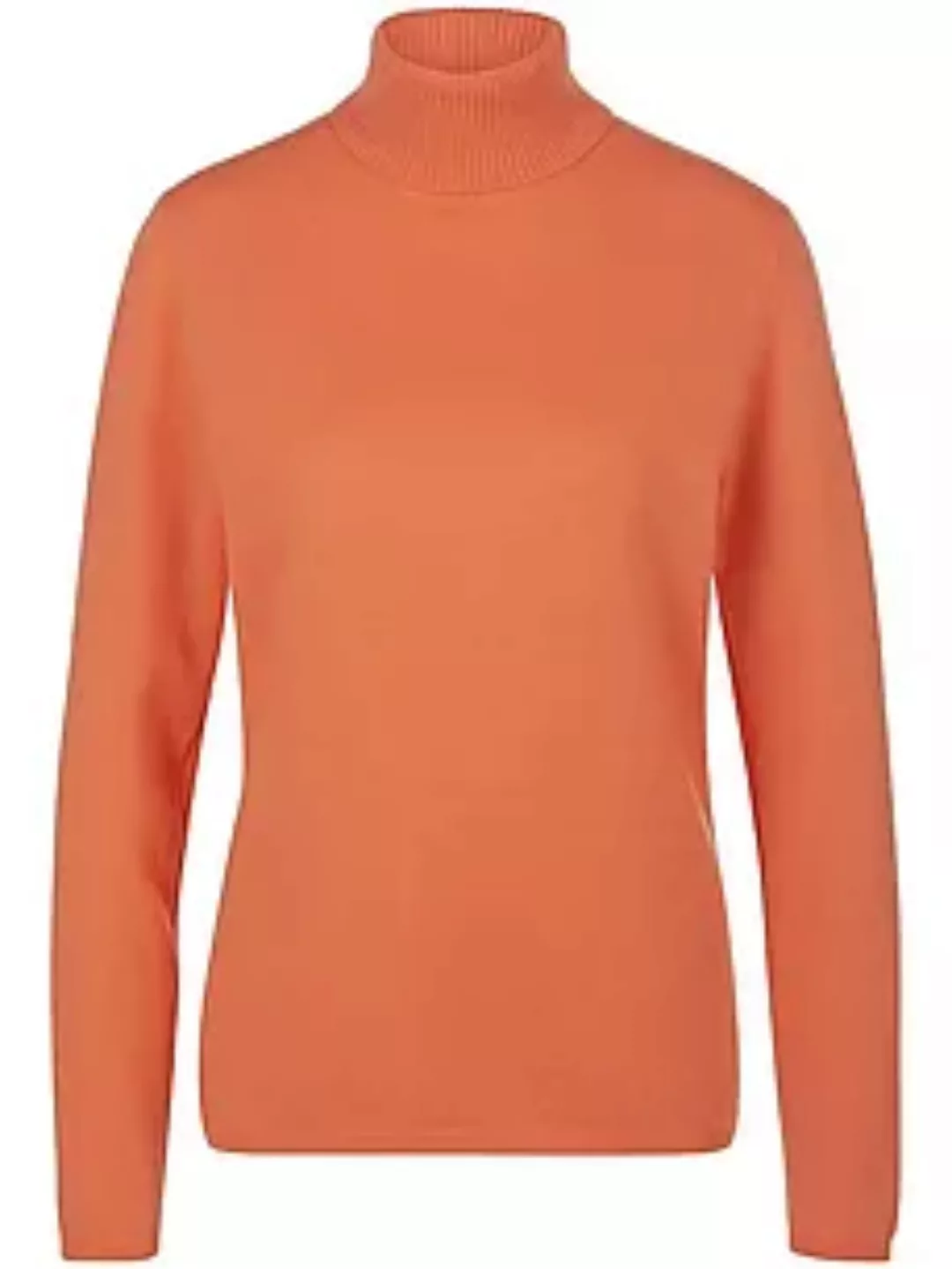 Rollkragen-Pullover aus Schurwolle und Kaschmir include orange günstig online kaufen