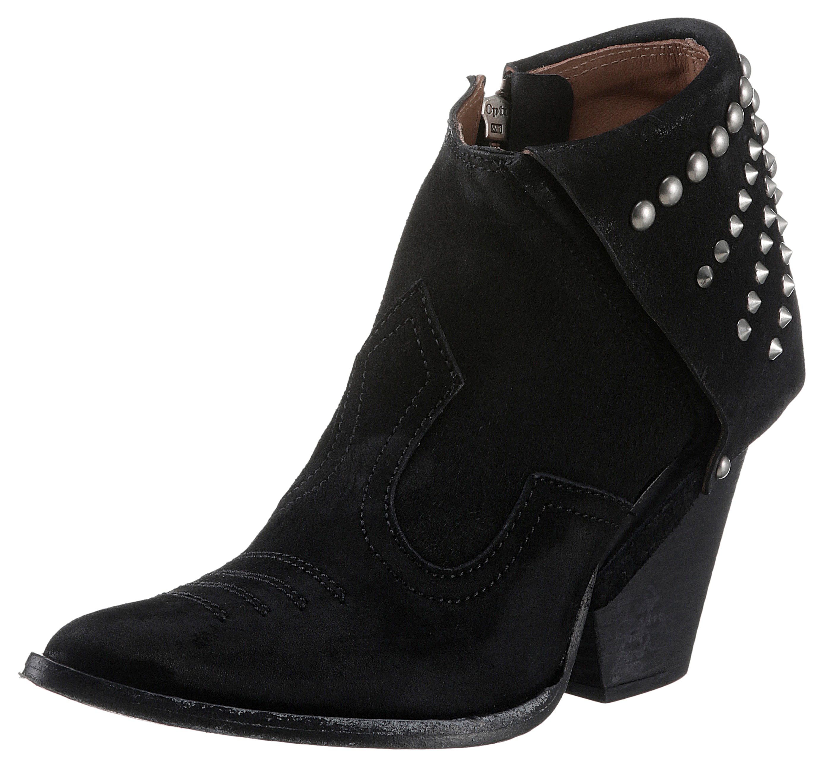 A.S.98 High-Heel-Stiefelette "BELIVE", Abendmode, Ankle-Boots mit Nieten un günstig online kaufen