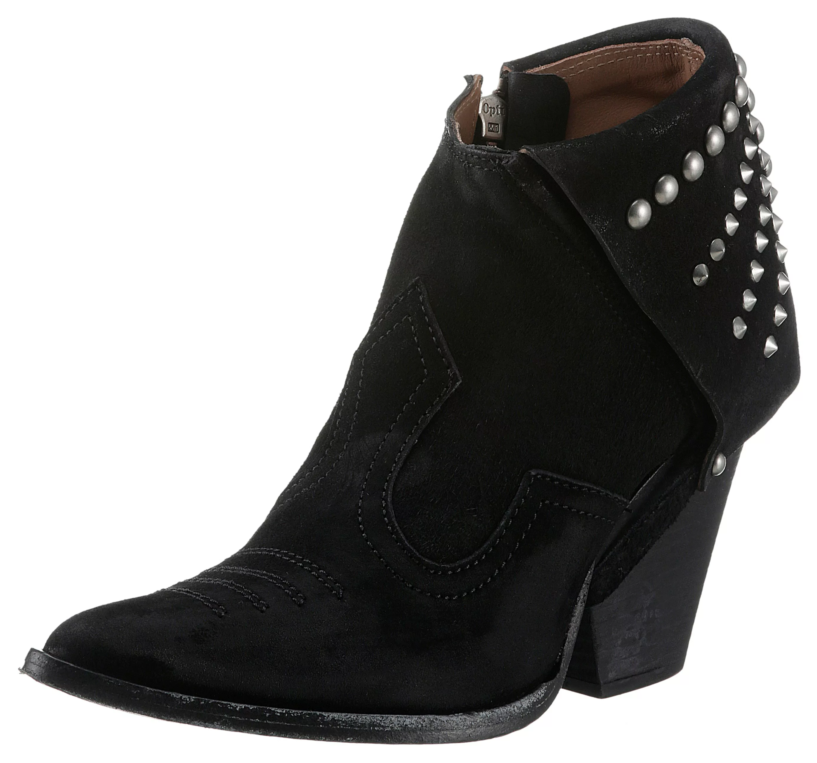 A.S.98 High-Heel-Stiefelette "BELIVE", Abendmode, Ankle-Boots mit Nieten un günstig online kaufen