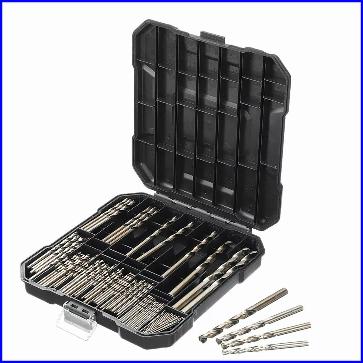 Drillpro Spiralbohrer, (99-tlg), HSS-Co M35 Metallbohrer günstig online kaufen