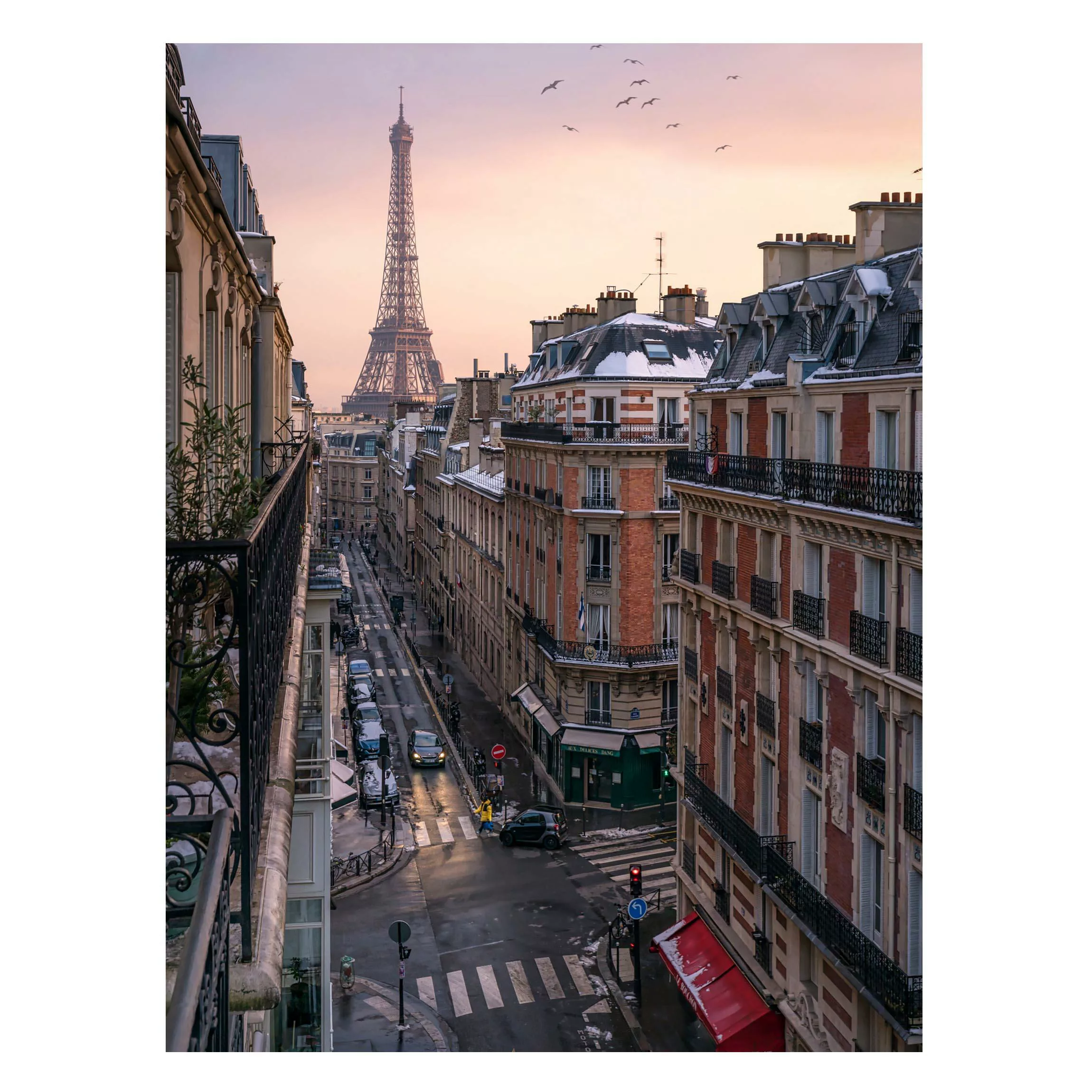 Magnettafel Eiffelturm bei Sonnenuntergang günstig online kaufen