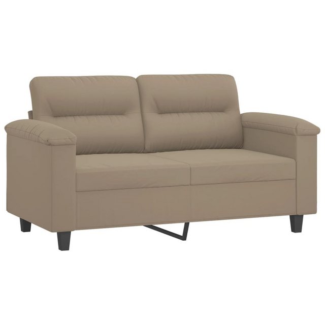 vidaXL Sofa 2-Sitzer-Sofa Taupe 120 cm Mikrofasergewebe günstig online kaufen