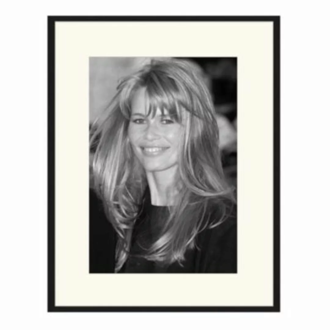 Any Image Wandbild Claudia Schiffer schwarz Gr. 50 x 60 günstig online kaufen