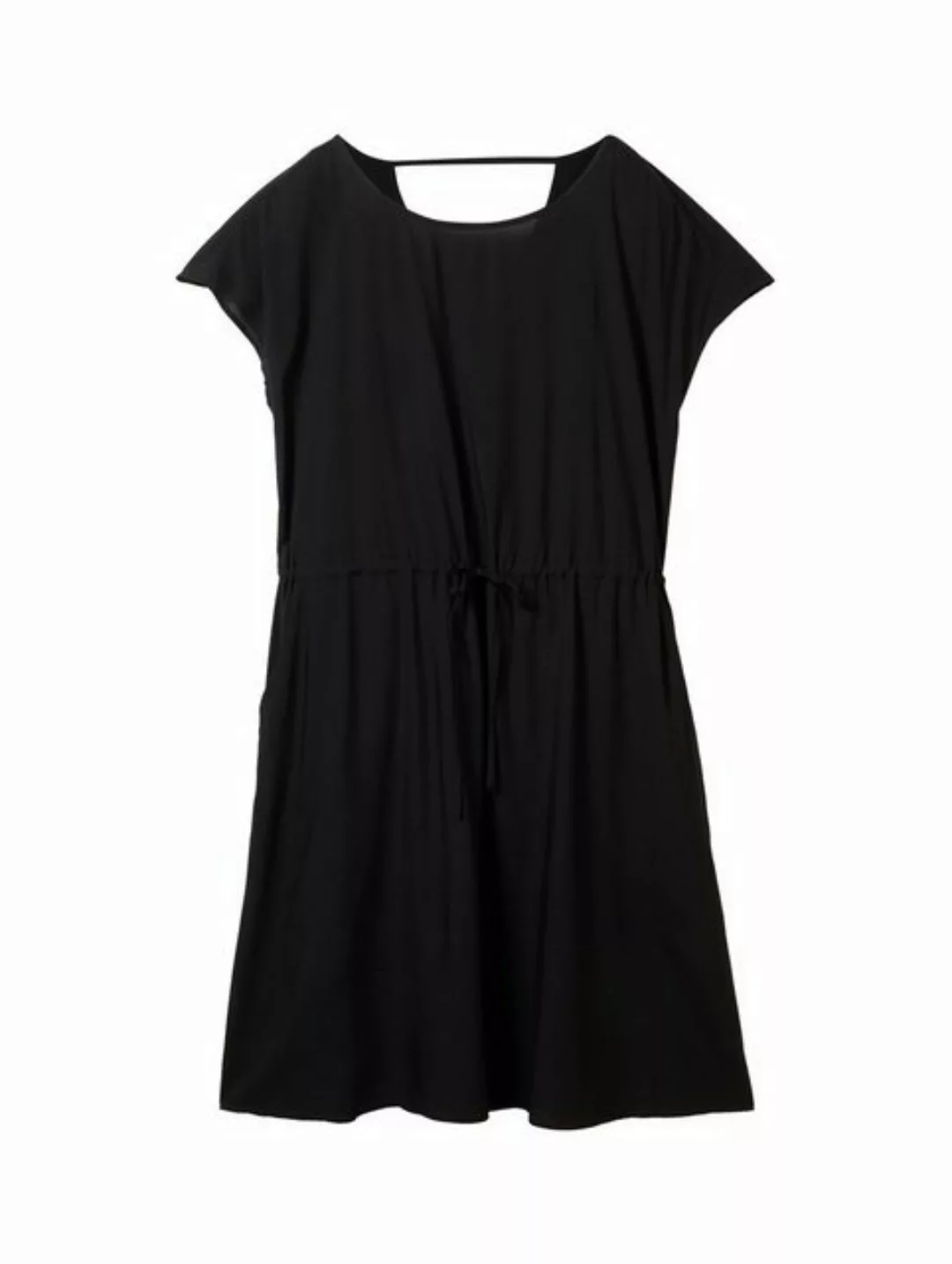 TOM TAILOR Denim Sommerkleid easy viscose dress, Black günstig online kaufen
