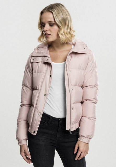 URBAN CLASSICS Winterjacke "Urban Classics Damen Ladies Hooded Puffer Jacke günstig online kaufen