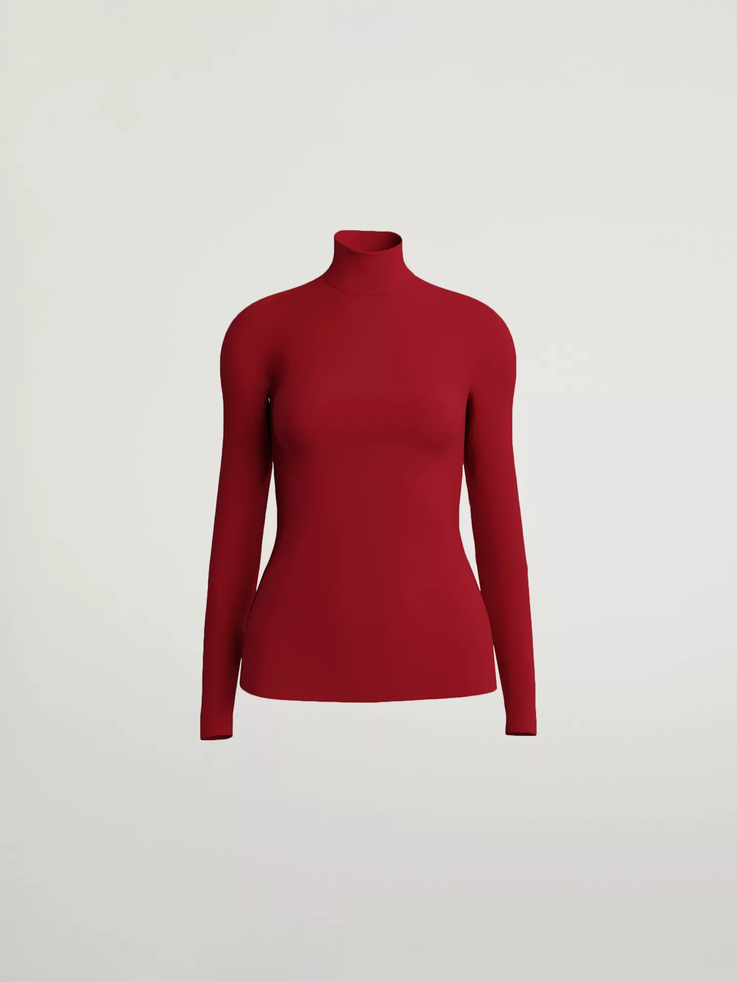 Wolford - Turtleneck Top Long Sleeves, Frau, lipstick, Größe: XS günstig online kaufen