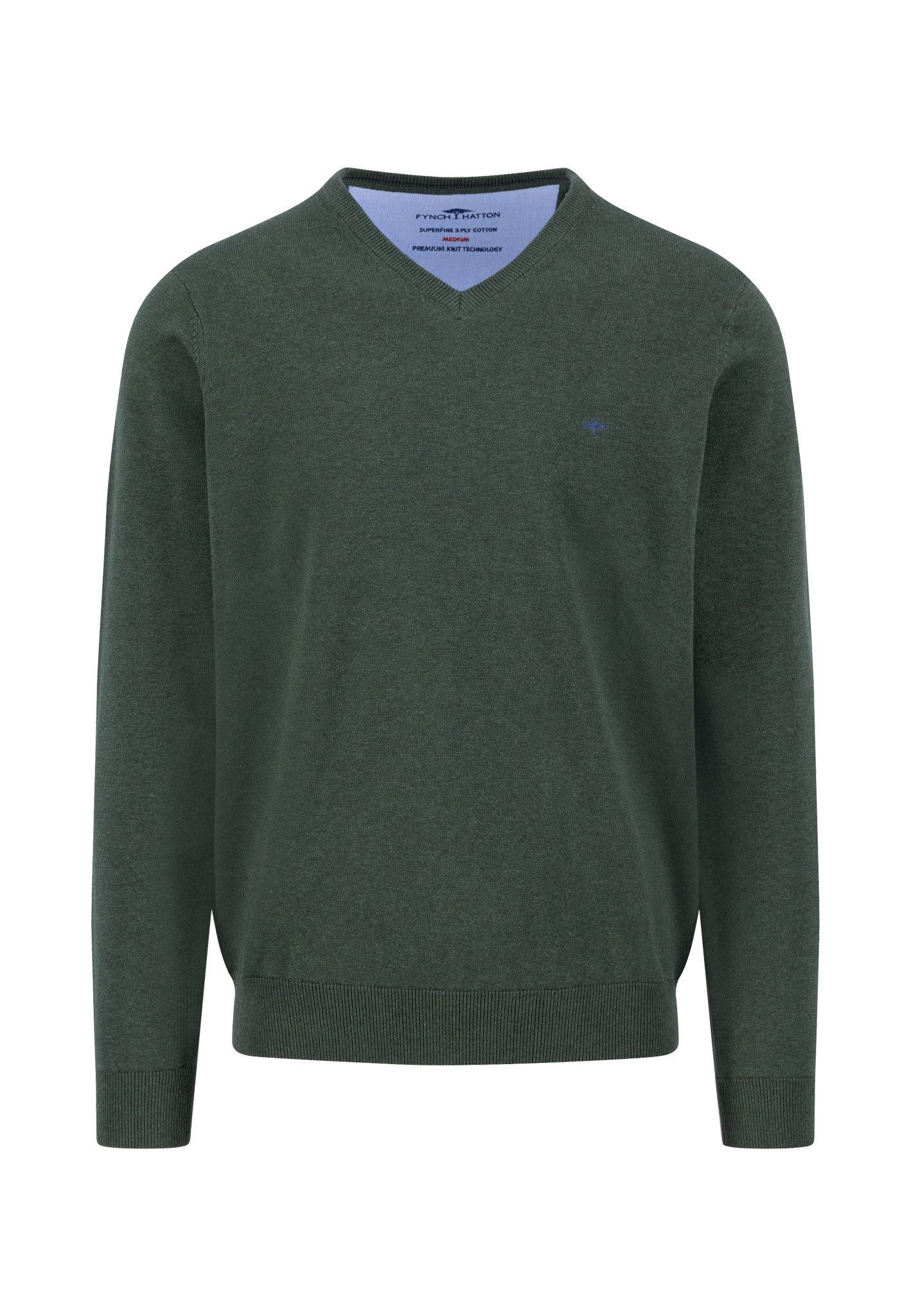 FYNCH-HATTON Strickpullover mit Logo Stickerei günstig online kaufen