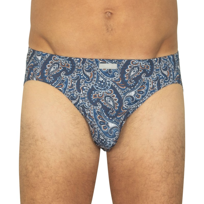 Mey Slip Blau mit Paisley-Muster günstig online kaufen