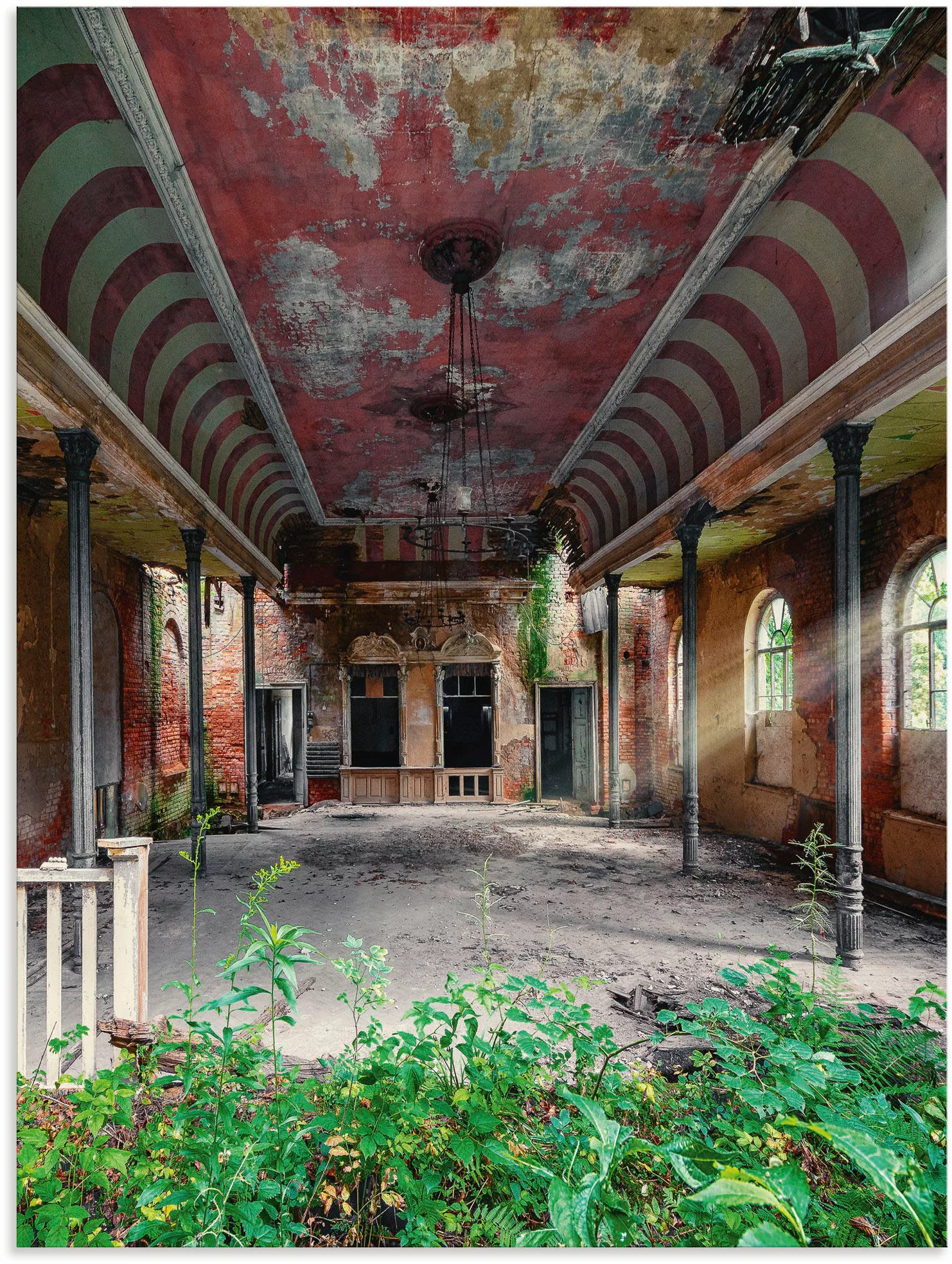 Artland Wandbild »Lost Place - Tanzsaal Ballsaal«, Gebäude, (1 St.), als Al günstig online kaufen