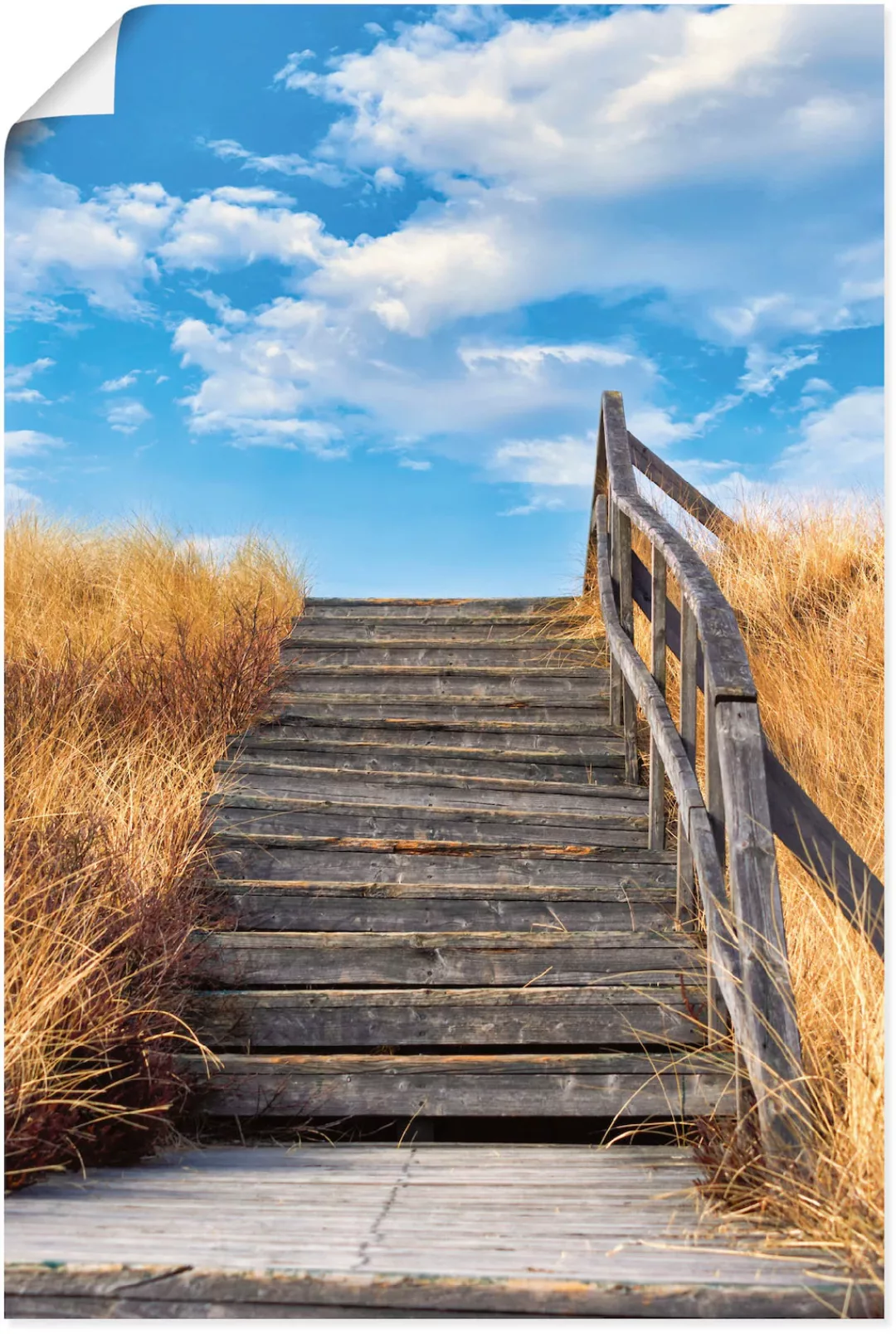 Artland Wandbild "Treppe Bohlenweg Insel Amrum", Küstenbilder, (1 St.), als günstig online kaufen