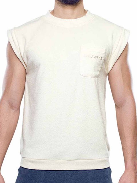 Supawear T-Shirt Supawear Terry Toweling Tank Top Off White S günstig online kaufen