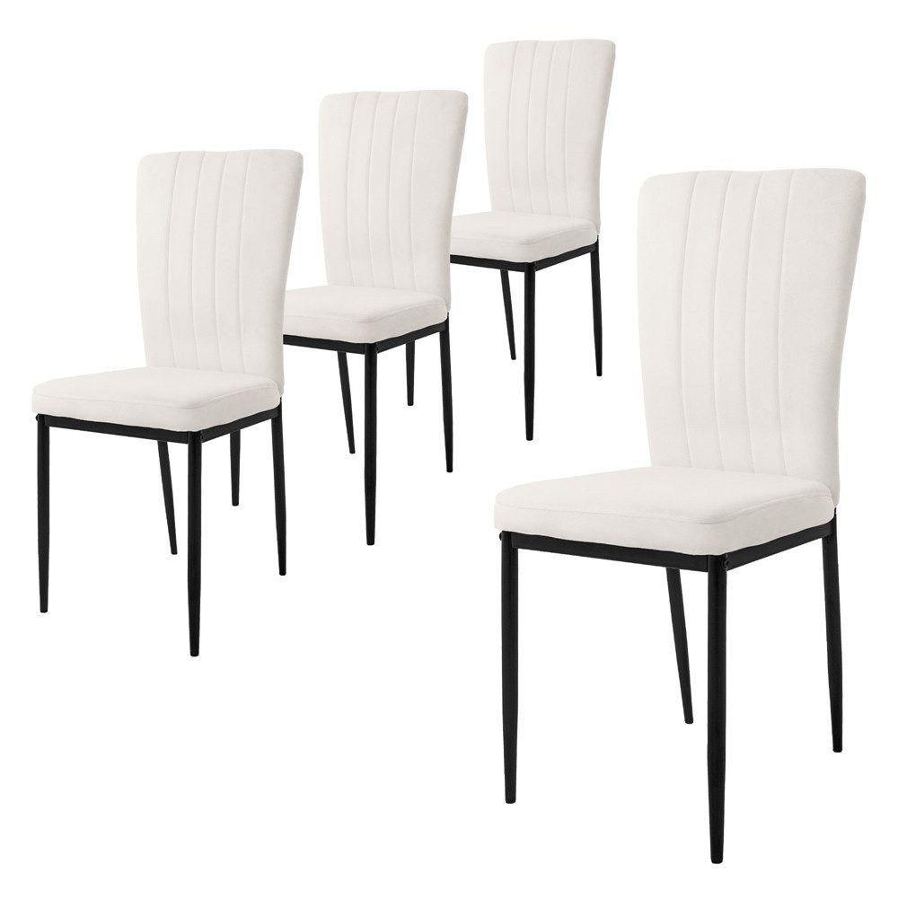 ML-DESIGN Stuhl Esszimmerstuhl mit Rückenlehne Samtbezug günstig online kaufen