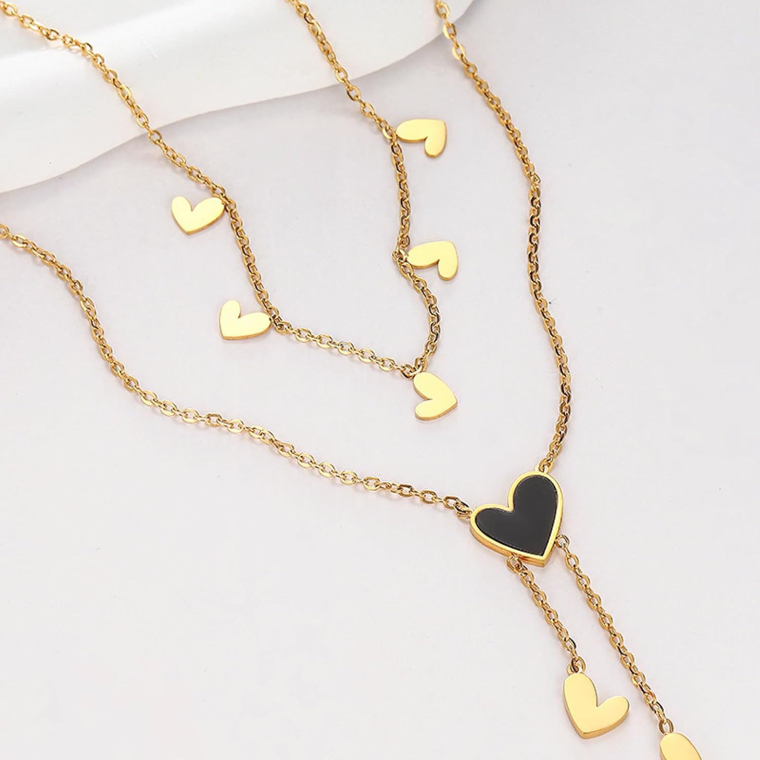 RWEUOQ Edelstahlkette Personalisierte Frauen Halskette Quaste günstig online kaufen