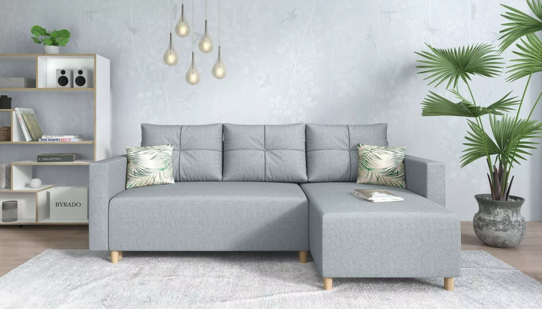 99rooms Ecksofa Lamone, L-Form, Eckcouch, mit Bettfunktion und Bettkasten, günstig online kaufen