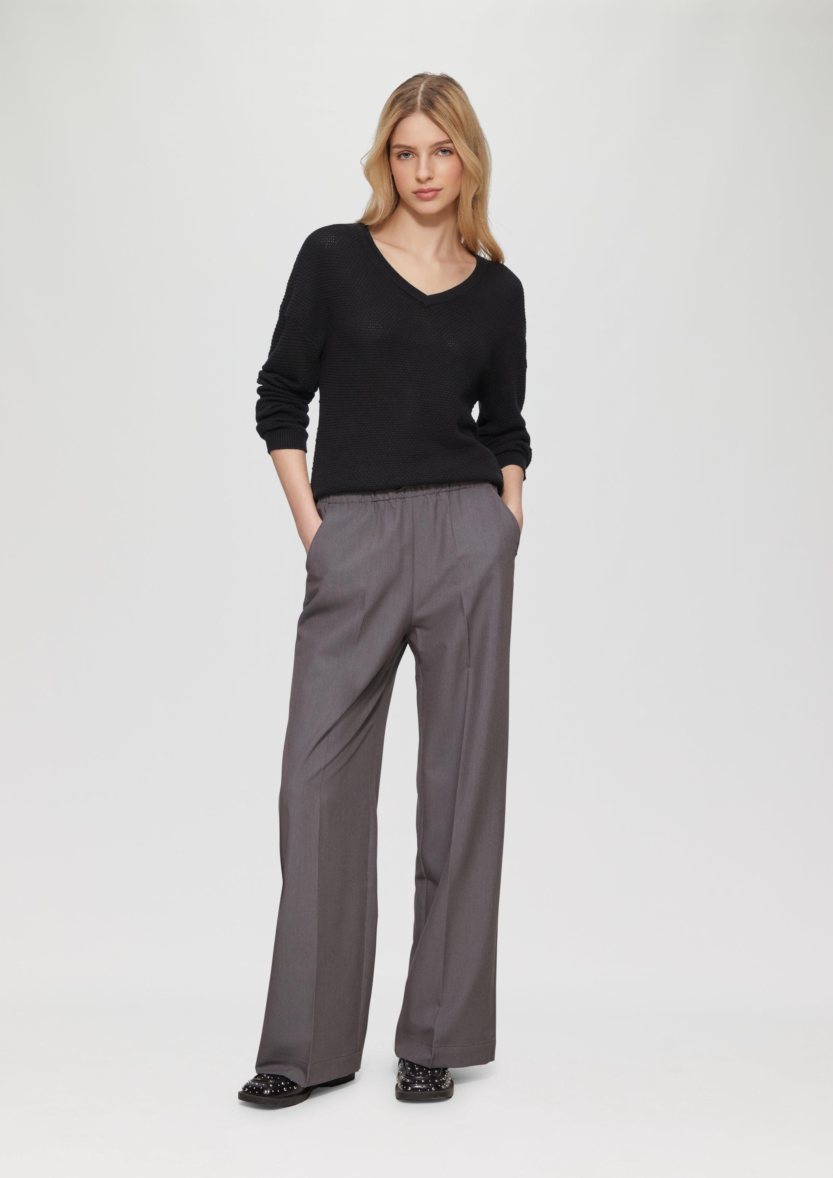 QS Strickpullover Pullover mit Strukturmuster und günstig online kaufen